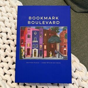 Bookmark Boulevard 500-Piece Puzzle - Royal Blue Box